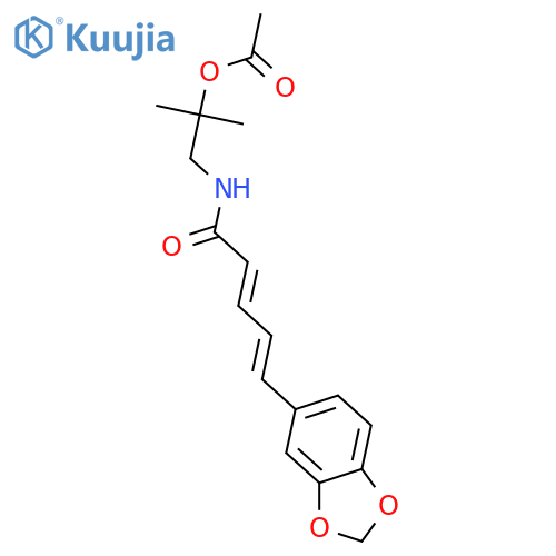 5-(1,3-Benzodioxol-5-yl)-N-(2-methylpropyl)-2,4-pentadienamide; (2Z,4E)-form, 2''-Acetoxy structure