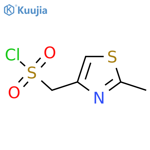 (2-Methyl-1,3-thiazol-4-yl)methanesulfonyl chloride structure