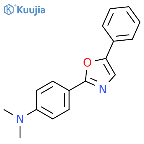 Benzenamine, N,N-dimethyl-4-(5-phenyl-2-oxazolyl)- structure