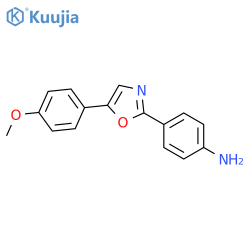 4-[5-(4-methoxyphenyl)-1,3-oxazol-2-yl]aniline structure
