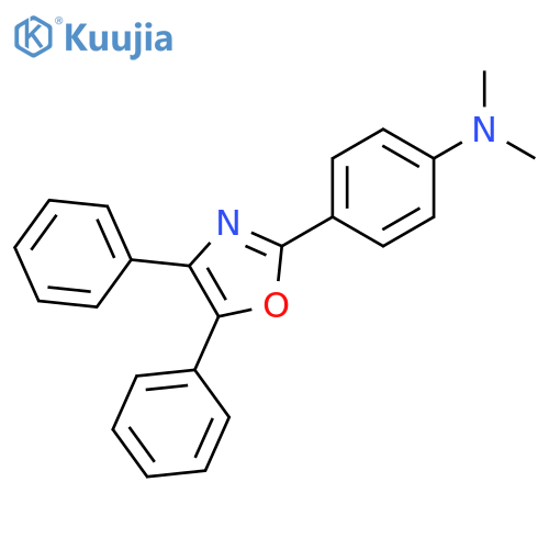 Benzenamine, 4-(4,5-diphenyl-2-oxazolyl)-N,N-dimethyl- structure