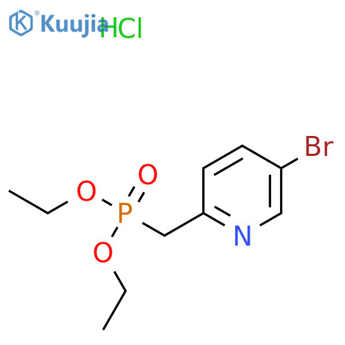 Diethyl (5-bromopyridin-2-yl)methyl-phosphonate hydrochloride structure