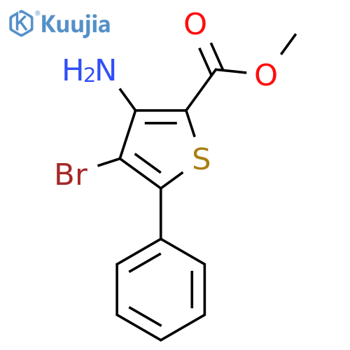 Methyl 3-amino-4-bromo-5-phenylthiophene-2-carboxylate structure