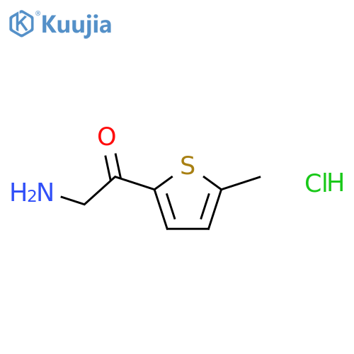 2-amino-1-(5-methylthiophen-2-yl)ethanone;hydrochloride structure