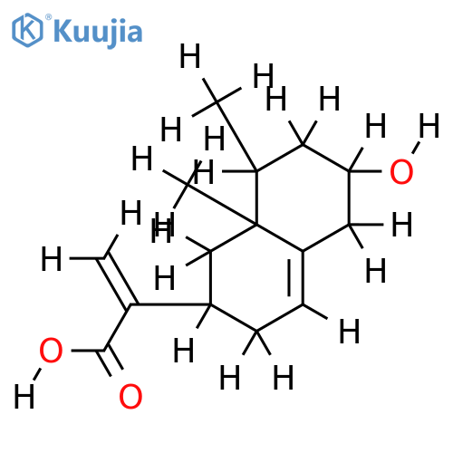 2beta-2-Hydroxy-9,11(13)-eremophiladien-12-oic acid structure