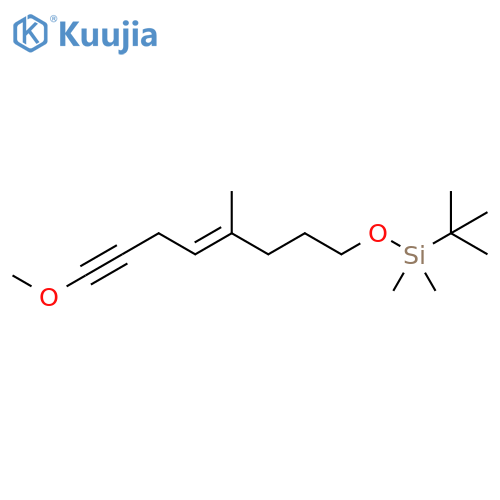 Silane, (1,1-dimethylethyl)[[(4E)-8-methoxy-4-methyl-4-octen-7-yn-1-yl]oxy]dimethyl- structure