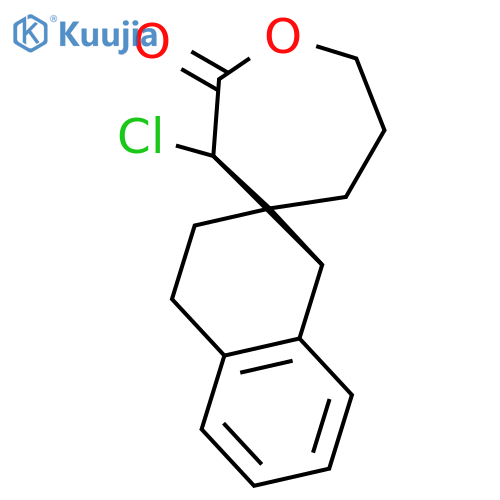 1H,3H-Naphtho[2',1':2,3]cycloprop[1,2-c]oxepin-1-one, 11c-chloro-4,5,6,7,11b,11c-hexahydro- structure