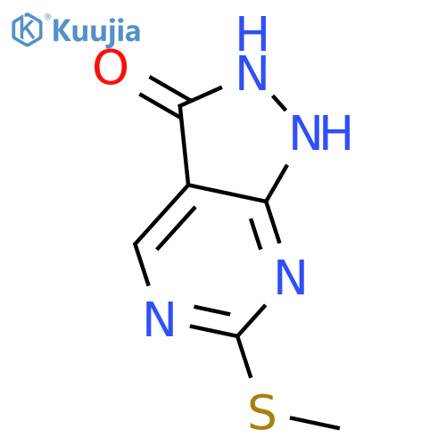 6-methylsulfanyl-1,2-dihydropyrazolo[3,4-d]pyrimidin-3-one structure