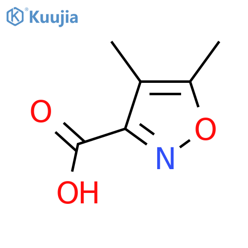 4,5-Dimethylisoxazole-3-carboxylic acid structure