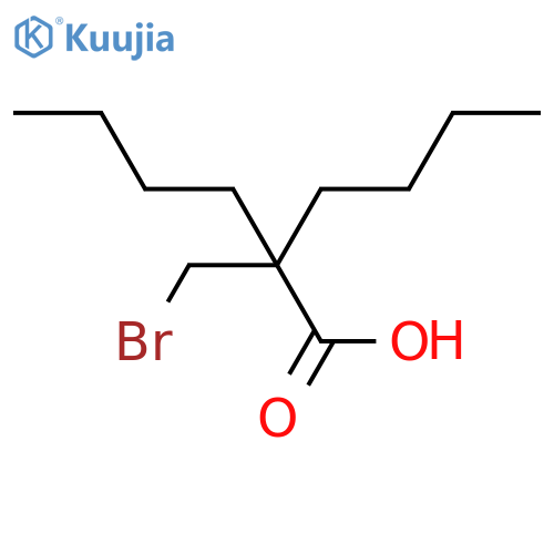 2-(Bromomethyl)-2-butylhexanoic acid structure