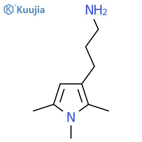 3-(1,2,5-trimethyl-1H-pyrrol-3-yl)propan-1-amine structure