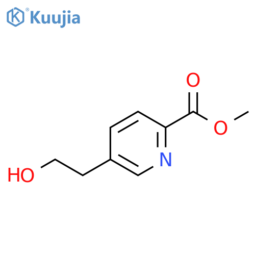 methyl 5-(2-hydroxyethyl)pyridine-2-carboxylate structure