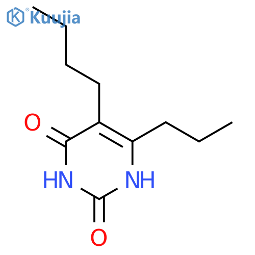 2,4(1H,3H)-Pyrimidinedione,5-butyl-6-propyl- structure