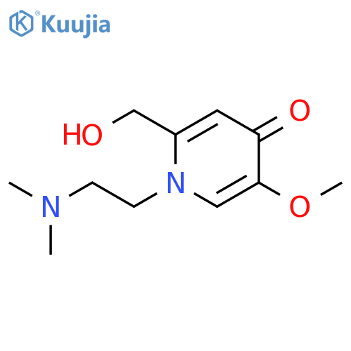 4(1H)-Pyridinone,1-[2-(dimethylamino)ethyl]-2-(hydroxymethyl)-5-methoxy- structure