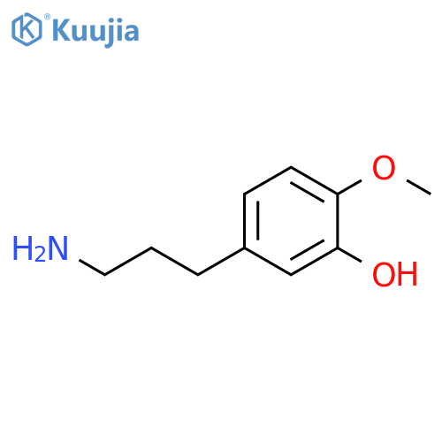 5-(3-aminopropyl)-2-methoxyphenol structure