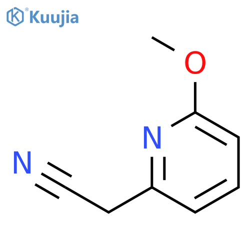 2-(6-Methoxypyridin-2-yl)acetonitrile structure