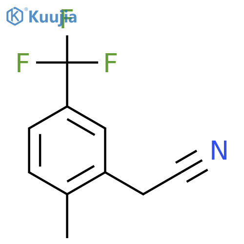2-Methyl-5-(trifluoromethyl)phenylacetonitrile structure