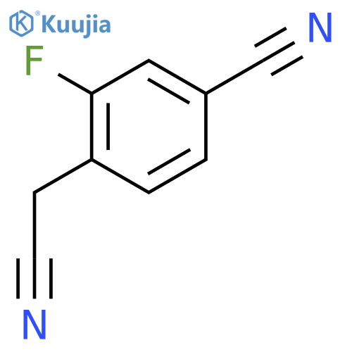 4-(Cyanomethyl)-3-fluorobenzonitrile structure
