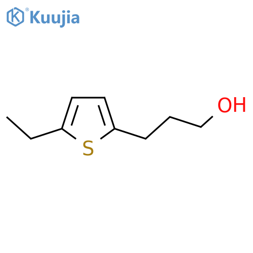 3-(5-ethylthiophen-2-yl)propan-1-ol structure