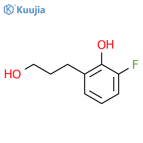 2-fluoro-6-(3-hydroxypropyl)phenol structure