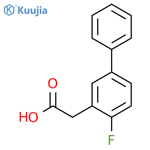 4-Fluorobiphenyl-3-acetic acid structure