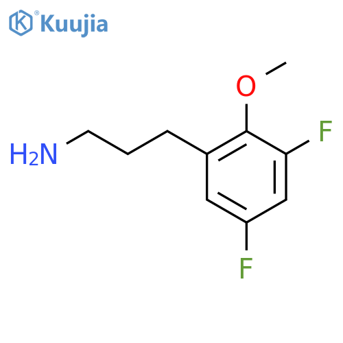 3-(3,5-difluoro-2-methoxyphenyl)propan-1-amine structure