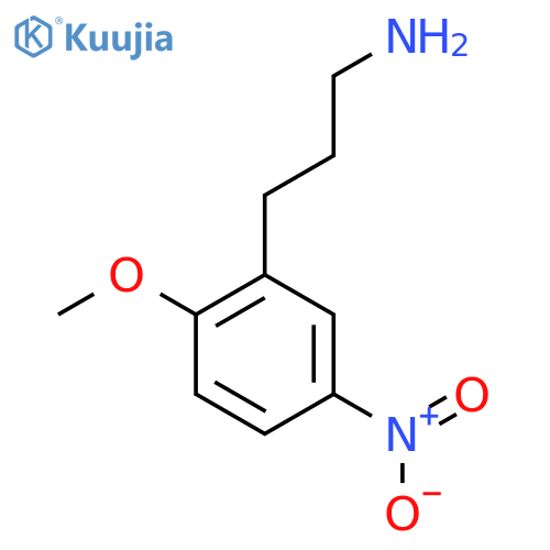 3-(2-methoxy-5-nitrophenyl)propan-1-amine structure