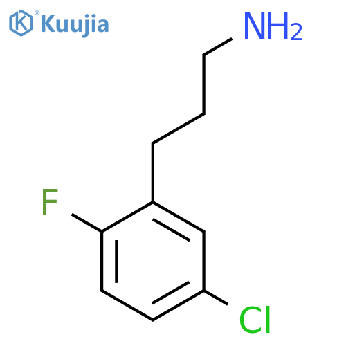 3-(5-chloro-2-fluorophenyl)propan-1-amine structure