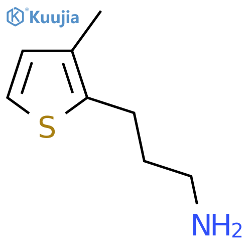 3-(3-methylthiophen-2-yl)propan-1-amine structure