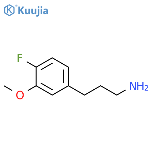 3-(4-fluoro-3-methoxyphenyl)propan-1-amine structure