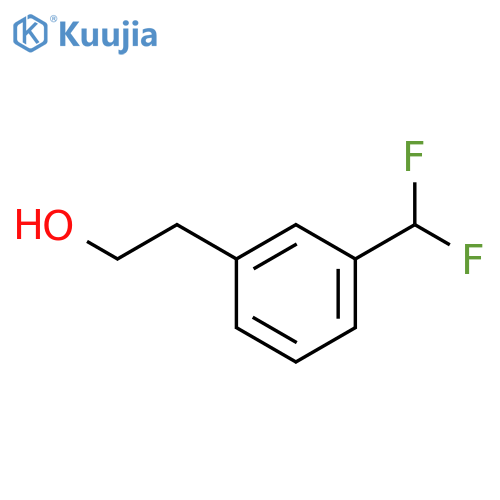2-3-(difluoromethyl)phenylethan-1-ol structure