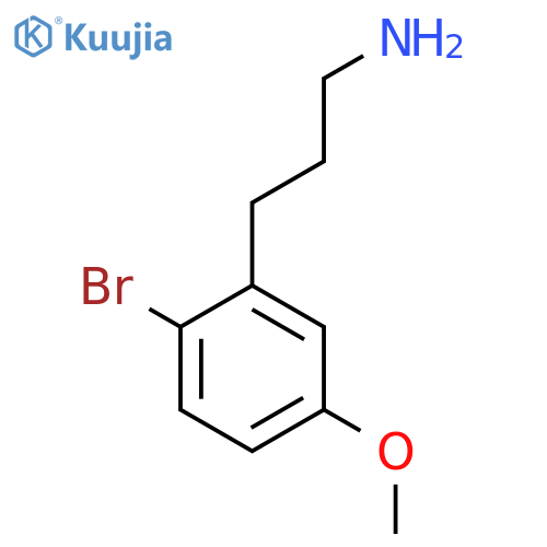 3-(2-bromo-5-methoxyphenyl)propan-1-amine structure