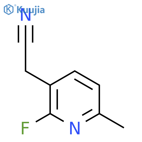 2-(2-Fluoro-6-methylpyridin-3-yl)acetonitrile structure