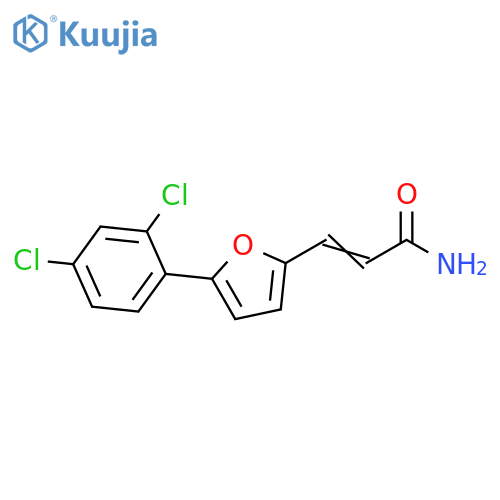 3-[5-(2,4-dichlorophenyl)-2-furyl]acrylamide structure