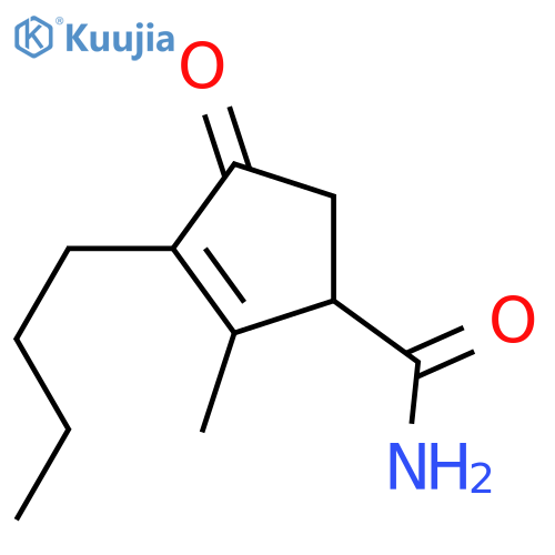 2-Cyclopentene-1-carboxamide,3-butyl-2-methyl-4-oxo- structure