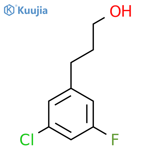 3-(3-chloro-5-fluorophenyl)propan-1-ol structure