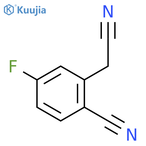 2-(Cyanomethyl)-4-fluorobenzonitrile structure