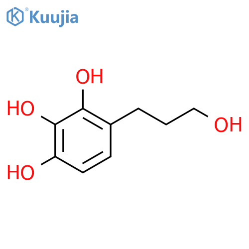 4-(3-hydroxypropyl)benzene-1,2,3-triol structure