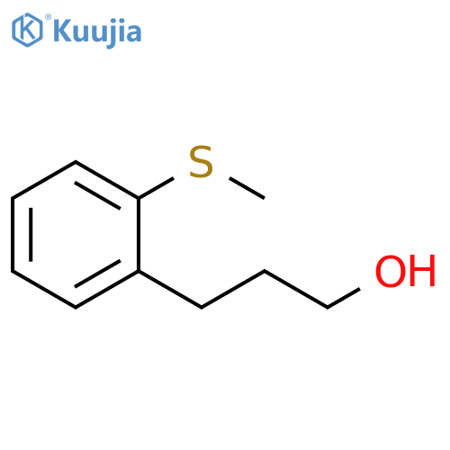 3-2-(methylsulfanyl)phenylpropan-1-ol structure