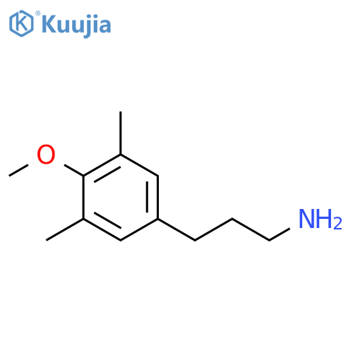 3-(4-methoxy-3,5-dimethylphenyl)propan-1-amine structure