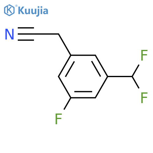 BENZENEACETONITRILE, 3-(DIFLUOROMETHYL)-5-FLUORO- structure