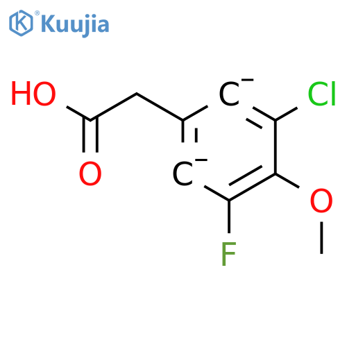 3-Chloro-5-fluoro-4-methoxyphenylacetic acid structure