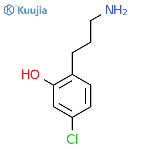 2-(3-Aminopropyl)-5-chlorophenol structure