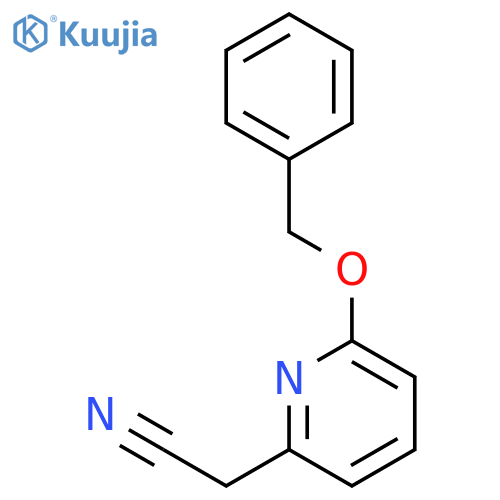 2-(6-(Benzyloxy)pyridin-2-yl)acetonitrile structure