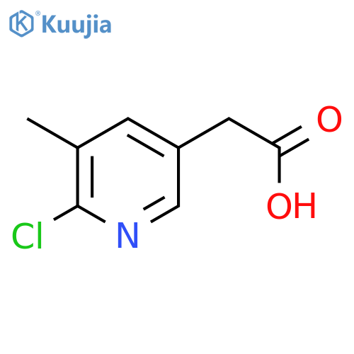 2-(6-chloro-5-methylpyridin-3-yl)acetic acid structure