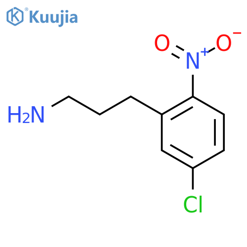 3-(5-chloro-2-nitrophenyl)propan-1-amine structure