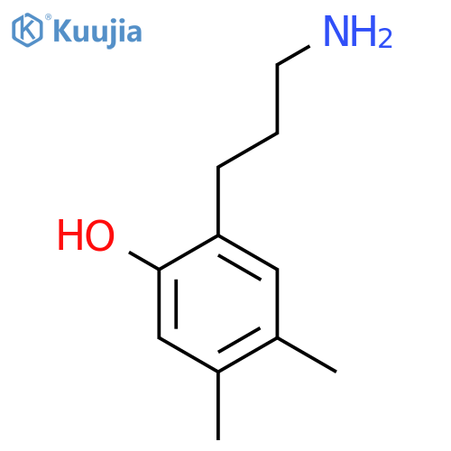 2-(3-aminopropyl)-4,5-dimethylphenol structure