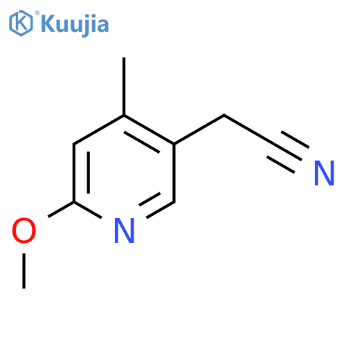 2-Methoxy-4-methylpyridine-5-acetonitrile structure