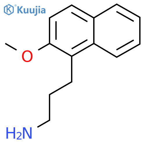 3-(2-methoxynaphthalen-1-yl)propan-1-amine structure