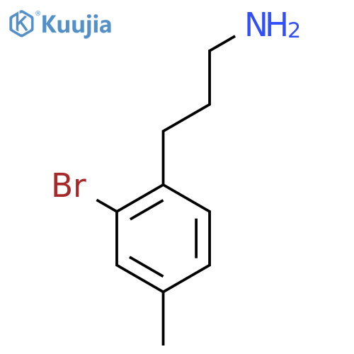 3-(2-Bromo-4-methylphenyl)propan-1-amine structure